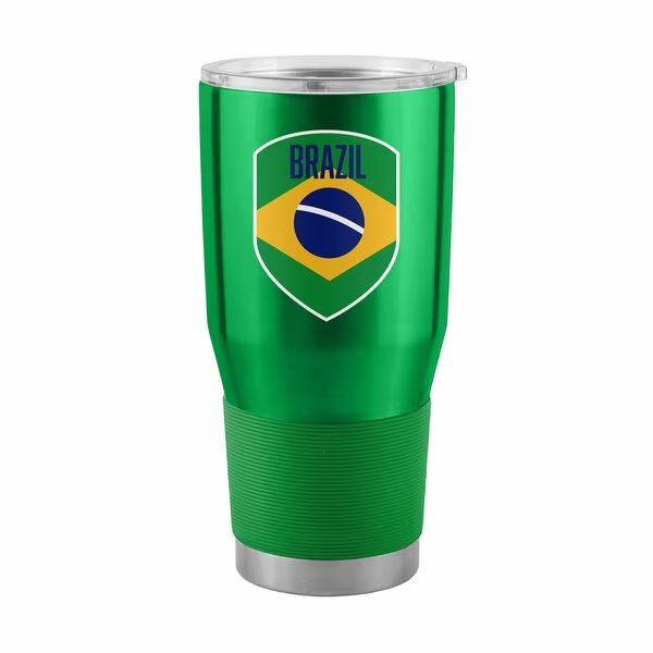 Brazil 30oz Gameday Stainless Tumbler, Logo Brands, Mfr#: C4769-S30T-1